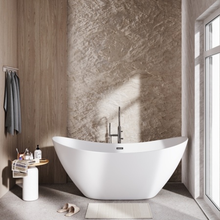 Ванна отдельностоящая Grossman Galaxy GR-2103M (180х77х72) цвет белый матовый,1 место