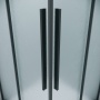 1/2 душевого ограждения Grossman Galaxy 1/2.K33.01.10L.21.02 (100*195) черный матовый, стекло шиншилла, 1 место