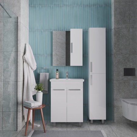 Тумба напольная "НЕО-60 см" в краске, белая (ум.Фостер-60)