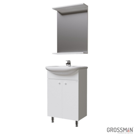 Зеркало Grossman КРИТ-ЭКО 50 см с полкой