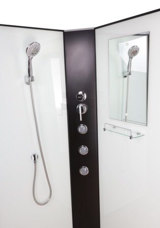 Душевая кабина Niagara Classic NG-6709-14BKG (100х100х200)высокий поддон(45см),черный,стекло прозрачное,4 места