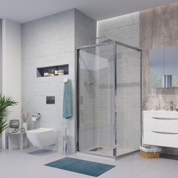 Душевое ограждение Niagara Nova NG-62-9A-A100 90x100x195 прямоугольник, дверь раздвижная