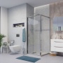 Душевое ограждение Niagara Nova NG-62-9A-A100 90x100x195 прямоугольник, дверь раздвижная