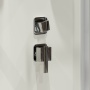 Душевая кабина Niagara Standart ST100/15Q/BK (100х100х200) квадрат,поддон 15см,распашная,проф.белый,без крыши,3 места