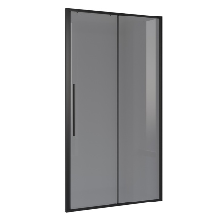 Дверь в нишу Niagara Nova NG-85-13TB (130х195) черный матовый,стекло тонированное,дверь раздвижная,1 место