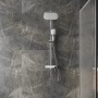 Душевая стойка Grossman Alba 500.K35.06.100/000 с верхним душем,ручной лейкой и смесителем,хром с белым,1 место