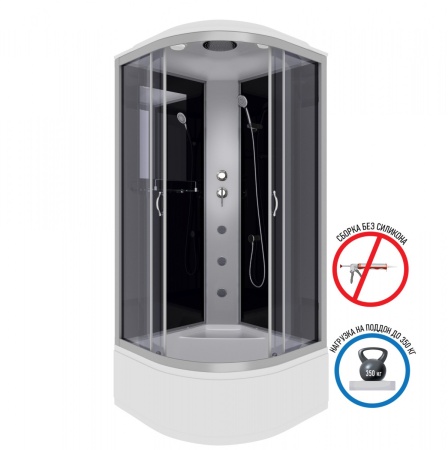 Душевая кабина Niagara NG 2509-14G с гидромассажем