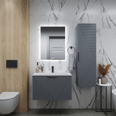 Тумба подвесная "БЛИСС-100 см" с 1 ящ. графит матовая (ум. Блисс-100 см.)