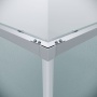 1/2 душевого ограждения Grossman Galaxy 1/2.K33.01.10L.10.02 (100*195) хром, стекло шиншилла, 1 место