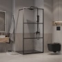 Душевая перегородка Niagara Nova NG-688-12BLACK (120х195) черный матовый,стекло прозрачное,1 место