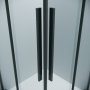 Душевое ограждение Grossman Galaxy 300.K33.01.8080.42.00 (80х80х195) квадрат,раздвижная,графит сатин,стекло прозрачное, 1 место