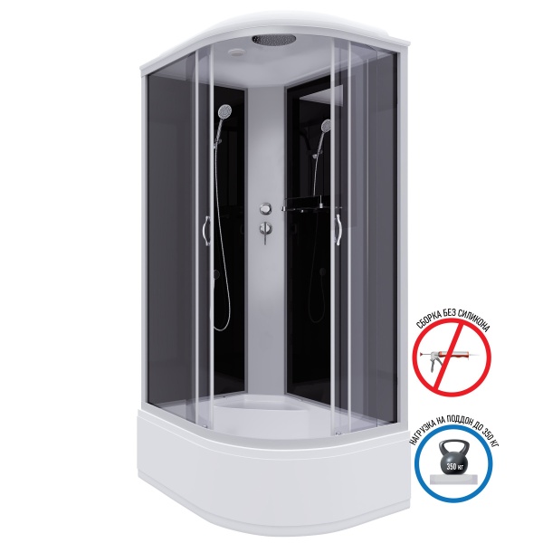Душевая кабина Niagara NG 2510-14LBK Без крыши