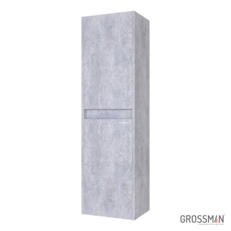 Пенал подвесной Grossman ЭДВАНС-35 см цемент светлый
