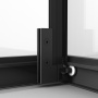 Душевое ограждение Niagara Nova NG-6833-34ВLACK (90х90х195) квадрат,черный матовый,двери раздвижные,стекло прозрачное,1 место