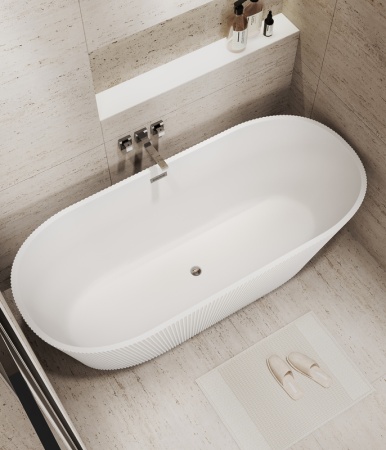 Ванна отдельностоящая Grossman Forta GR-27021M (170х75х58) цвет белый матовый,1 место