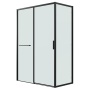 Боковая стенка Grossman Style 200.K33.05.80.21.00 (80х195) черный матовый,стекло прозрачное, 1 место