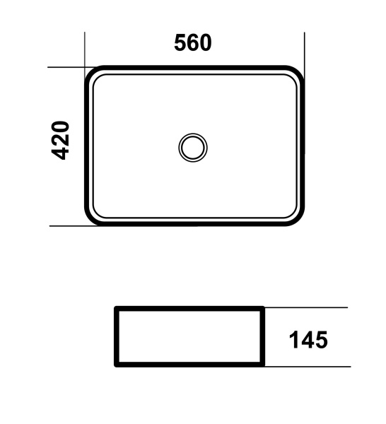 Раковина Grossman Falcon 56х42 GR-3054