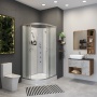 Душевая кабина Niagara NG 3312-14RBKG Без крыши