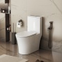 Унитаз напольный Grossman Thin Rim GR-5607SQ (656х370х796) тонкий ободок,белый с тонкой крышкой,микролифт,смыв торнадо,1 место