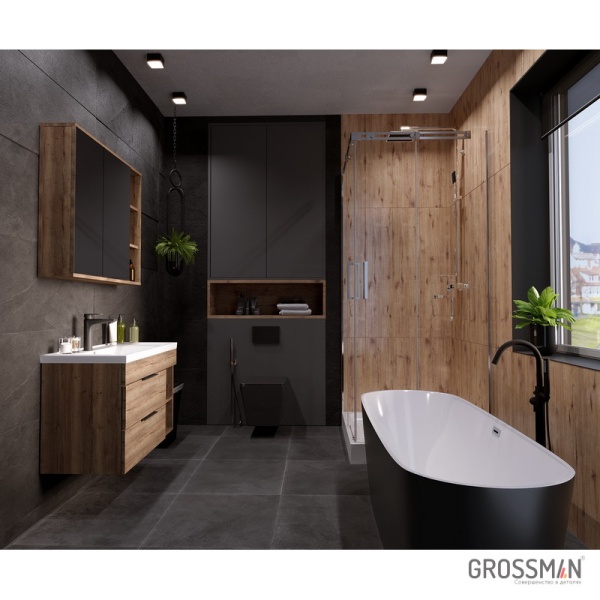 Отдельностоящая ванна Grossman GR-2601 Black