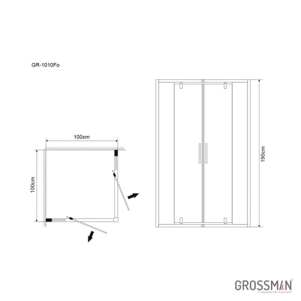 Душевой уголок Grossman Forta GR-1010