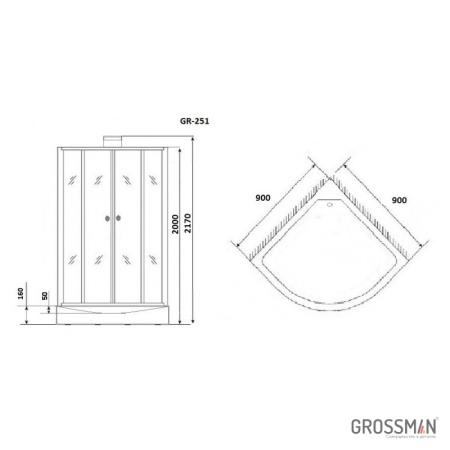 Душевая кабина Grossman GR-251