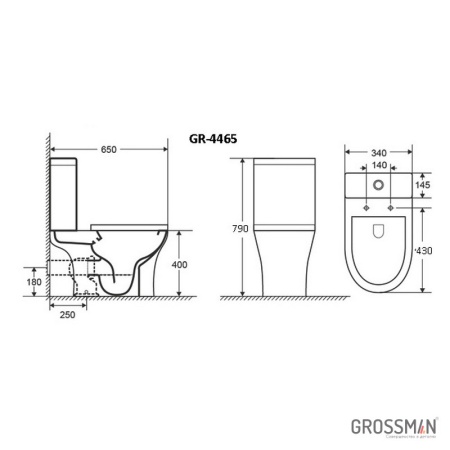 Унитаз напольный Grossman GR-4465S