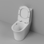Унитаз напольный Grossman Thin Rim GR-5607SQ (656х370х796) тонкий ободок,белый с тонкой крышкой,микролифт,смыв торнадо,1 место
