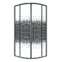 Душевое ограждение Niagara Eco NG-1003-14BLACK (80х80х190) четверть круга,раздвижное,черный,стекло мозаика,1 место
