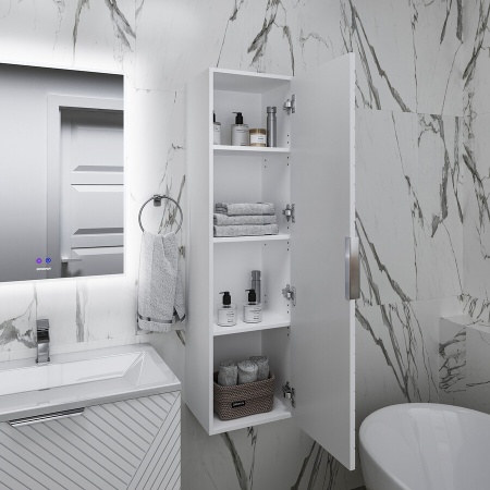 Пенал подвесной "БЛИСС-35 см" универсальный, белый матовый