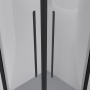 Душевое ограждение Niagara Nova NG-6826-34ВLACK (90х90х195) четверть круга,черный матовый,двери раздвижные,стекло прозрачное,1 место