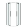 Душевое ограждение Grossman Classic 301.K33.04.1010.10.00 (100х100х195) четверть круга,раздвижная,хром,стекло прозрачное, 1 место