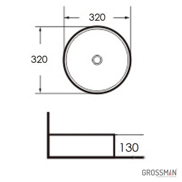 Раковина Grossman GR-3021