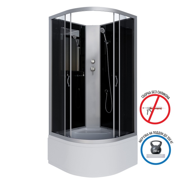 Душевая кабина Niagara NG 2507-14BK Без крыши