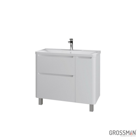 Тумба напольная Grossman АДЕЛЬ-100 см с 2-я ящиками белая