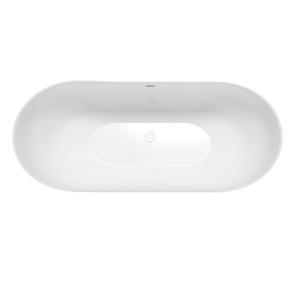 Ванна отдельностоящая Grossman Classic GR-2502 (160х80х58) цвет белый,1 место