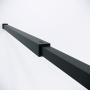 Душевая перегородка Niagara Nova NG-481-12FBLACK (120х200) черный матовый,стекло рифленое/тонированное,1 место