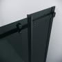 Душевое ограждение Grossman Classic 300.K33.04.9090.21.10 (90х90х195) квадрат,раздвижная,черный матовый,стекло тонированное, 2 места
