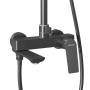 Душевая стойка Grossman Cosmo 500.K35.02.420 с верхним душем,ручной лейкой и смесителем,графит сатиновый,1 место