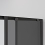 Душевое ограждение Niagara Nova NG-2823-34BLACK (90х90х195) квадрат,черный матовый,двери раздвижные,стекло тонированное,1 место