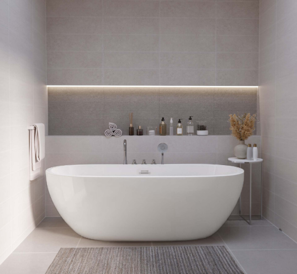 Ванна пристенная Grossman Classic GR-12501-1 (160х75х58),со смесителем на борту ,1 место