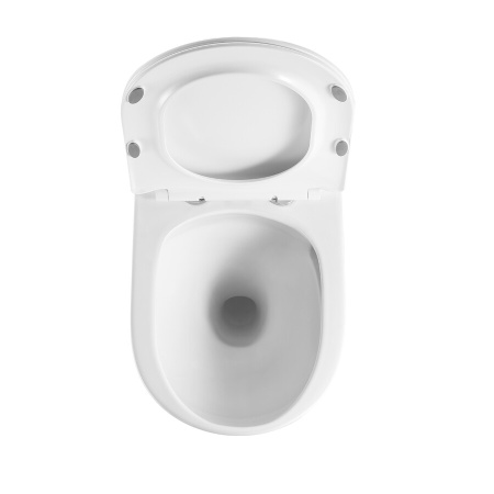 Унитаз подвесной Grossman Thin Rim GR-5604SQ (520х360х355) тонкий ободок,белый с тонкой крышкой,микролифт,смыв торнадо,1 место