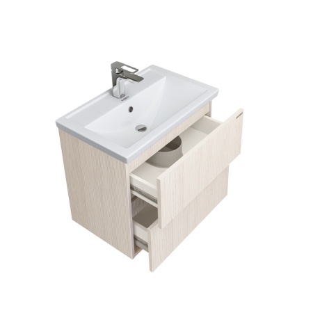 Тумба подвесная "ЮНИТ-60 см" с 2-я ящ. кадена лайт (ум.Фостер-60)