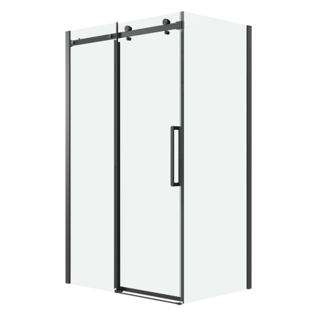 Боковая стенка Grossman Classic 200.K33.04.80.21.00 (80х195) черный матовый,стекло прозрачное, 1 место