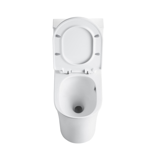 Унитаз напольный Grossman Thin Rim GR-5607SQ (656х370х796) тонкий ободок,белый с тонкой крышкой,микролифт,смыв торнадо,1 место