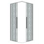 Душевое ограждение Grossman Galaxy 300.K33.01.9090.10.02 (90х90х195) квадрат,раздвижная,хром,стекло шиншилла, 1 место