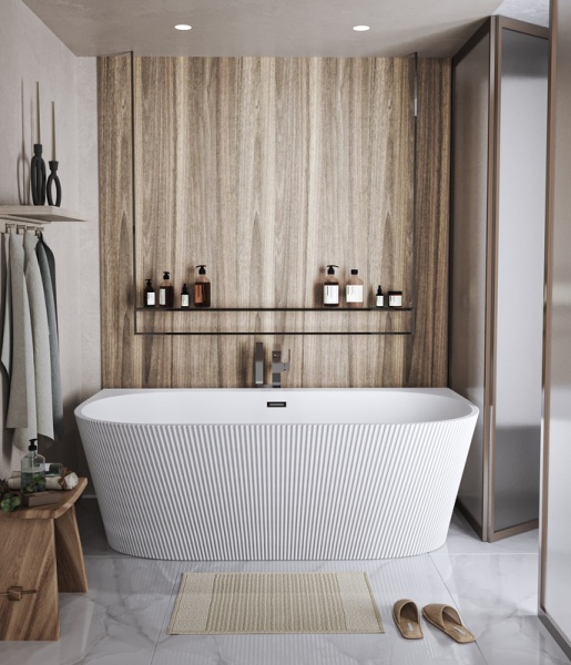 Ванна пристенная Grossman Cristal GR-17071M (170х80х58) цвет белый матовый,1 место