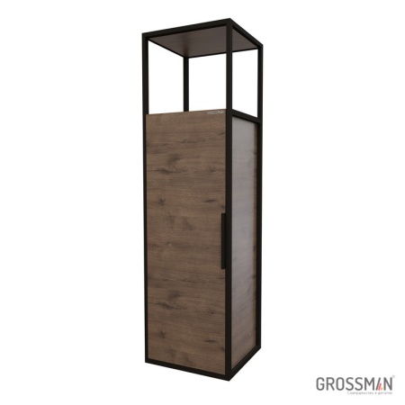 Пенал подвесной Grossman ЛОФТ-40 см веллингтон/металл