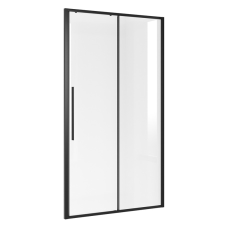 Дверь в нишу Niagara Nova NG-84-12AB (120х195) черный матовый,стекло прозрачное,дверь раздвижная,1 место