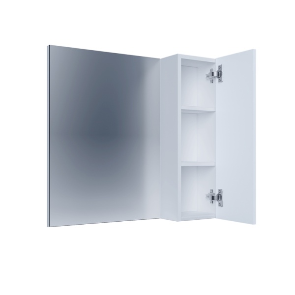 Шкаф-зеркало "НЕО-80 см" универсал. белый